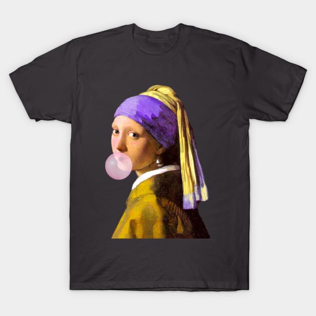 Girl with a Pearl Earring T-Shirt by Closeddoor